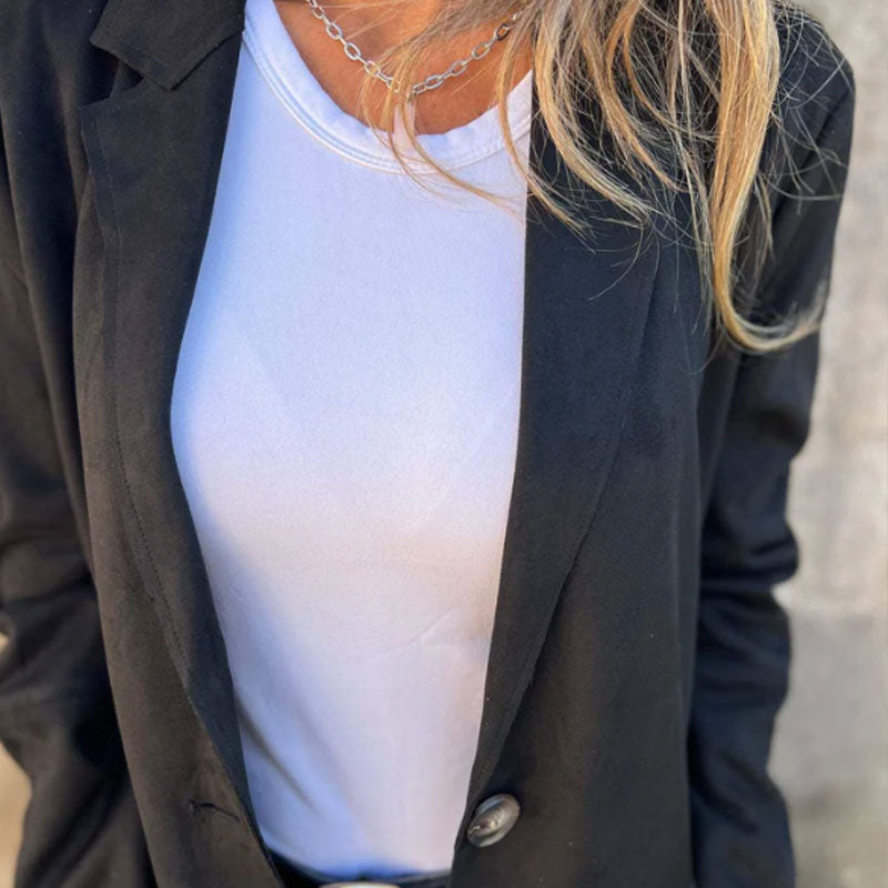 Suede-Style Blazer | Chic & Versatile | Timeless Elegance