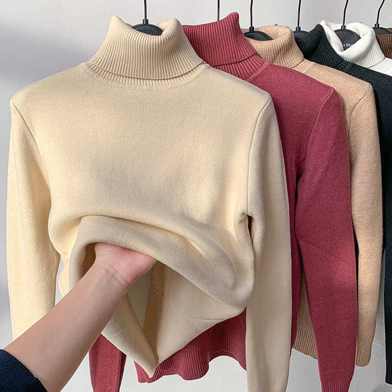 Fleece-Lined Turtleneck Sweater | Warm & Stylish | Winter Essential