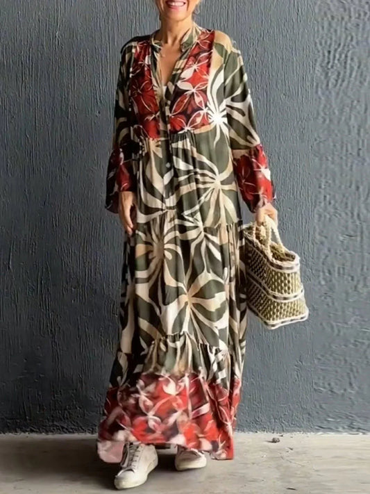 Bohemian Maxi Dress | Floral Print | Flowy & Chic