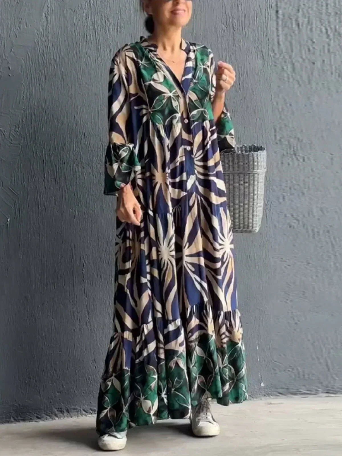 Bohemian Maxi Dress | Floral Print | Flowy & Chic